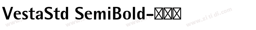 VestaStd SemiBold字体转换
